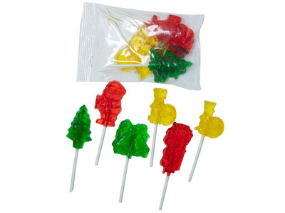 Clear Toy Lollipops 24/6ct