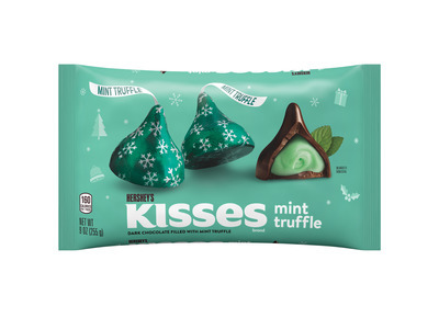 Dark Chocolate Filled with Mint Truffle Kisses 16/9oz