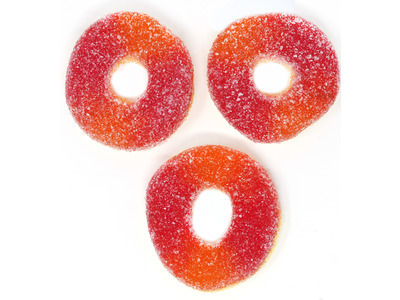 Gummy Peach Rings 6/5lb