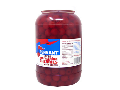 Large Maraschino Cherries with Stem 4/1gal