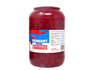 Large Maraschino Cherries without Stems 4/1gal