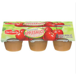 Natural Applesauce Cups 12/6ct