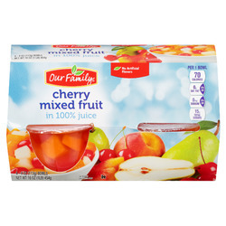 Cherry Mixed Fruit Cups 6/4pk