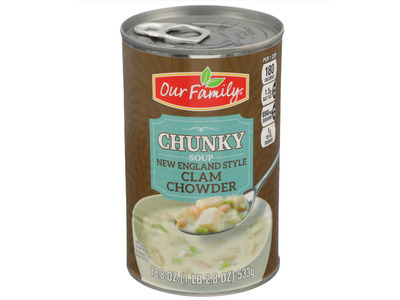 Chunky New England Clam Chowder, Ready-To-Eat 12/18.8oz
