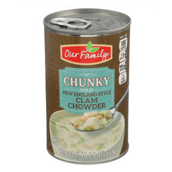 Chunky New England Clam Chowder, Ready-To-Eat 12/18.8oz