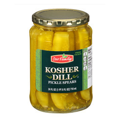Kosher Dill Pickle Spears 12/24oz