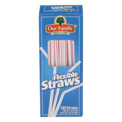 Flexible Straws 12/100ct