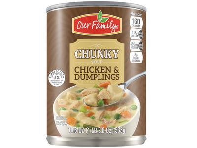 Chunky Chicken & Dumplings, Ready-To-Eat 12/18.6oz