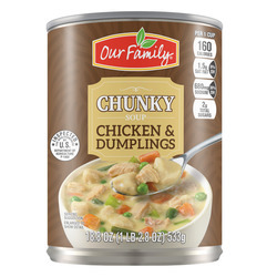 Chunky Chicken & Dumplings, Ready-To-Eat 12/18.6oz