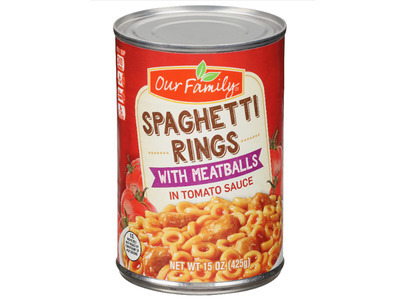 Spaghetti Rings with Meatballs 12/15oz