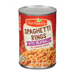 Pasta Rings with Meatballs 12/15oz