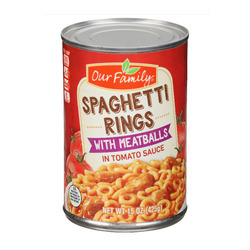 Spaghetti Rings with Meatballs 12/15oz