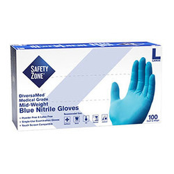 Blue Nitrile Gloves 100ct