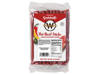 7" Hot Beef Sticks 150 ct. 2/2.5lb