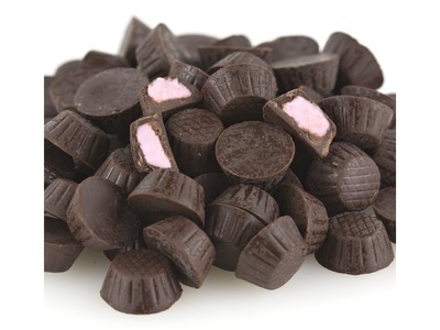 Mini Dark Chocolate Flavored Raspberry Cups 10lb