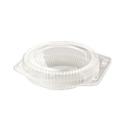 6" Hinge Pie Container #LBH601 2" Low Dome 350ct