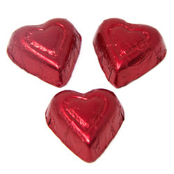 Milk Chocolate Flavored Hearts 24lb