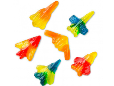 Assorted Gummi Jet Fighters 4/5lb