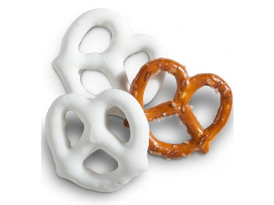 White Frosted Pretzels 10lb