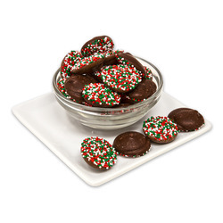 Dark Chocolate Christmas Nonpareils 20lb