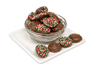 Milk Chocolate Christmas Nonpareils 20lb
