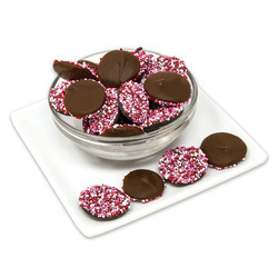 Milk Chocolate Valentine Nonpareils 20lb