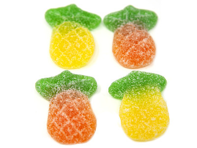 Gummi Sour Pineapples 12/2.2lb