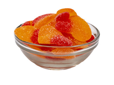 Gummi Peach Hearts 6/4.4lb