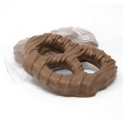 Milk Chocolate Pretzels, Wrapped 6lb