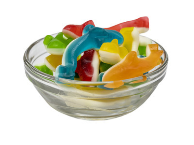 Summer Assorted Gummi Sharks 6/4.4lb