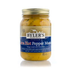 Extra Hot Pepper Mustard 12/16oz