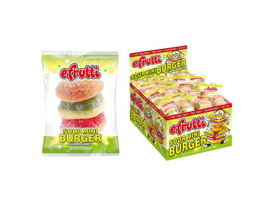 Sour Gummi Mini Burgers 60ct