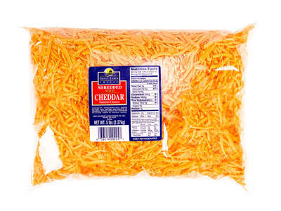 Shredded Mild Cheddar Cheese 4/5lb