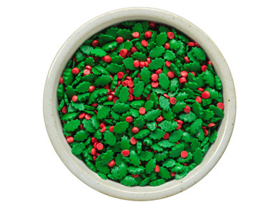 Holly Leaves Red Confetti 5lb