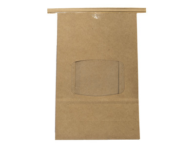 1lb Bakery Bag w/Tin Tie & Window 50ct