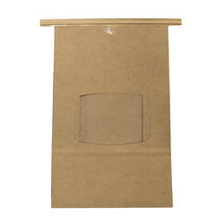 1lb Bakery Bag w/Tin Tie & Window 50ct