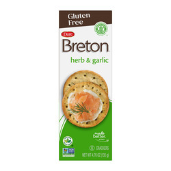Gluten Free Crackers, Garlic & Herb 6/4.75oz