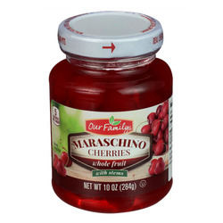 Maraschino Cherries with Stems 12/10oz
