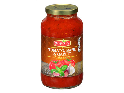 Tomato Basil Garlic Pasta Sauce 12/24oz