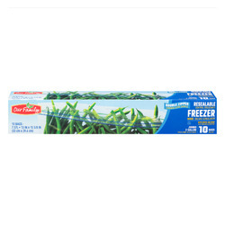 Resealable Freezer Bags, 2 Gal 12/10ct