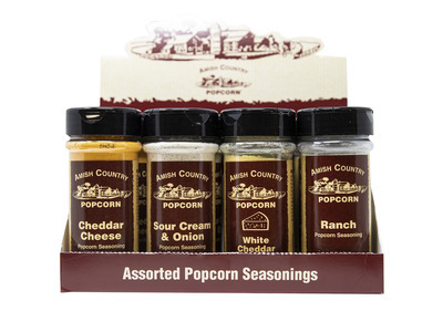 All American Popcorn Seasonings Display 12ct