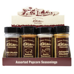 Savory & Spicy Popcorn Seasonings Display 12ct