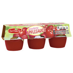 Strawberry Applesauce Cups 12/6ct