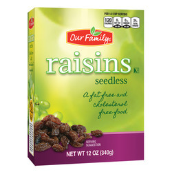Seedless Raisins 24/12oz