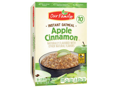 Apple Cinnamon Instant Oatmeal 10pk 12/12.3oz
