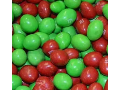 Red & Green Christmas Peanut M&M's 25lb