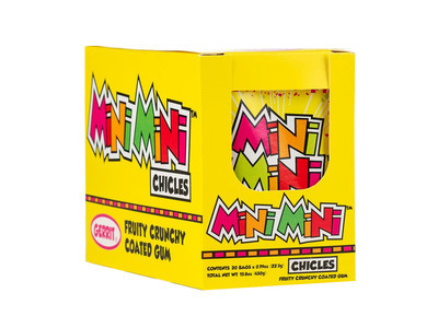 Mini Mini Chicles Fruit Gum 20ct