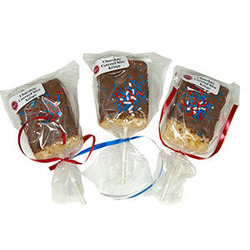 Milk Chocolate Covered Rice Krispy Treat - Patriotic 24ct