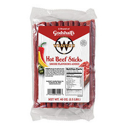 7" Hot Beef Sticks 150 ct. 2/2.5lb