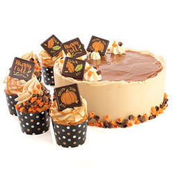 Fall Kit Chocolate Curls & Leaves 1ct